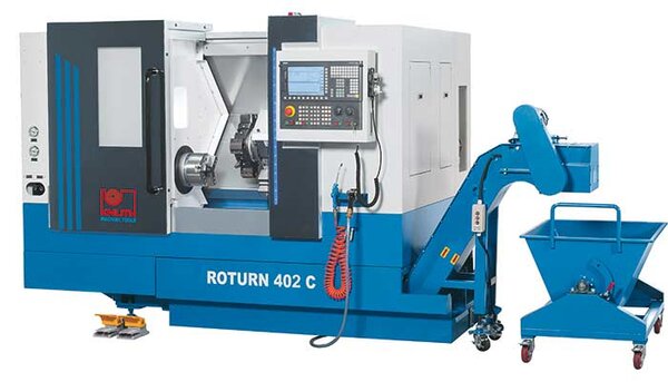 Roturn 402 C - Compact CNC lathe for series production with Siemens CNC control and tailstock