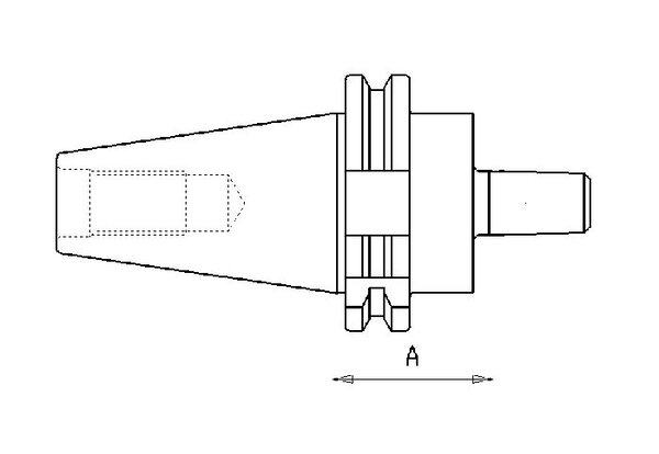 Machinetool accessories: drill chuck arbors: drill chuck arbor DIN 69871, SK 40, B18