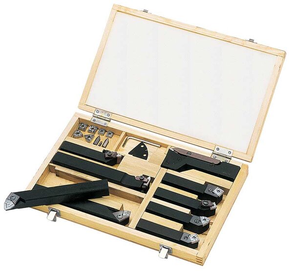 Clamped Turning Tool Set 16/20/24 mm, 9-pc - Tools for lathes