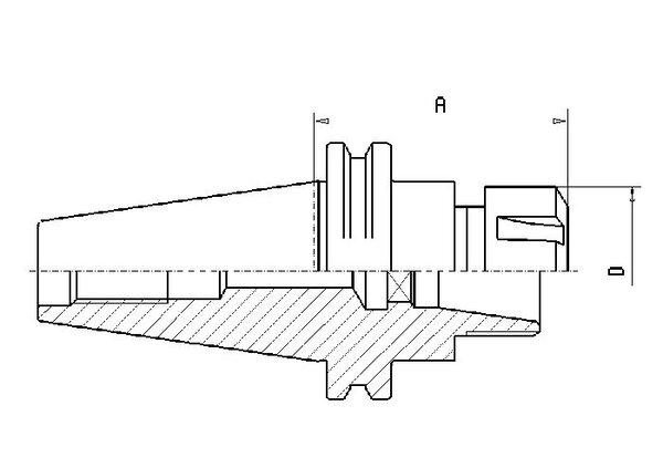 Spannzangenfutter DIN 69871, SK40, ER 40