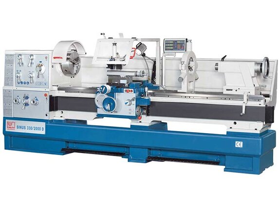 Sinus 330/2000 D - Классическое исполнение с большим набором стандартного оборудования, в том числе 3-осевым цифровым дисплеем и приспособлением для обточки конусов