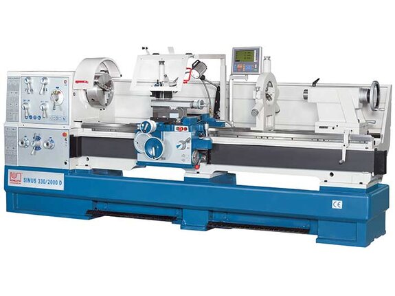 Sinus 330/1500 D - Classic design with extensive standard equipment, including 3 axis read out, and taper turning