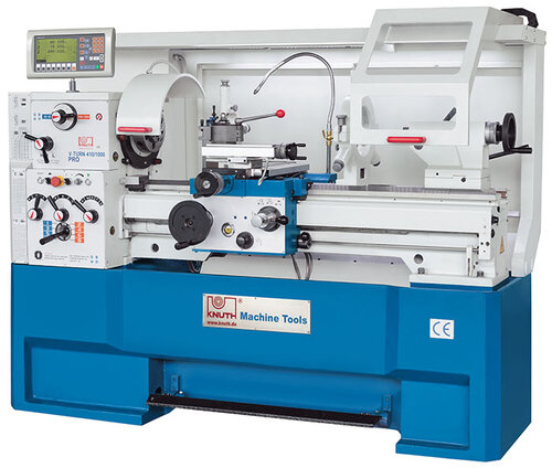 V-Turn 410 PRO - Top model of the V-Turn series with infinitely variable spindle speed and constant cutting speed, as well as rapid traverse and modern ergonomic design