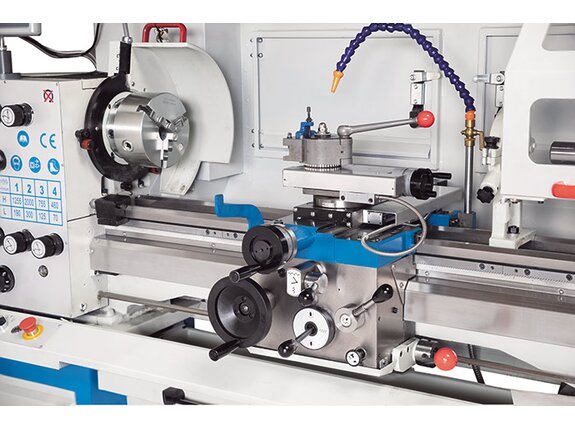 Stainless steel covers on lead screw and feed shaft ensure safety and reliable protection against contamination and premature wear