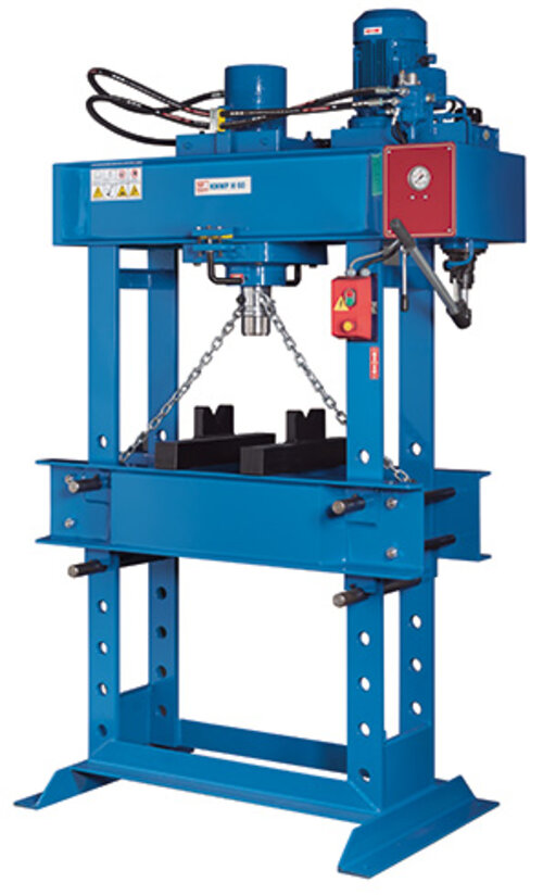KNWP H 60 - Моторизованный пресс с позиционируемым цилиндром и опорными призмами