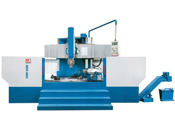 VDM 1600 S - With movable crossbeam, infinitely variable servo feed and additional lateral support for very large turning diameters