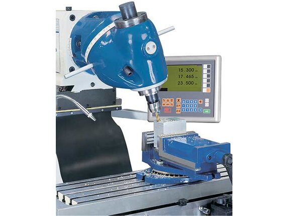 Cutter head swivels on 2 levels