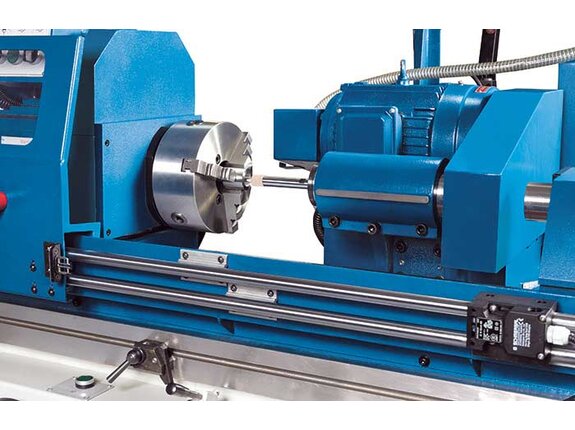 Grinding headstock can be rotated 180º to change from inside to outside grinding