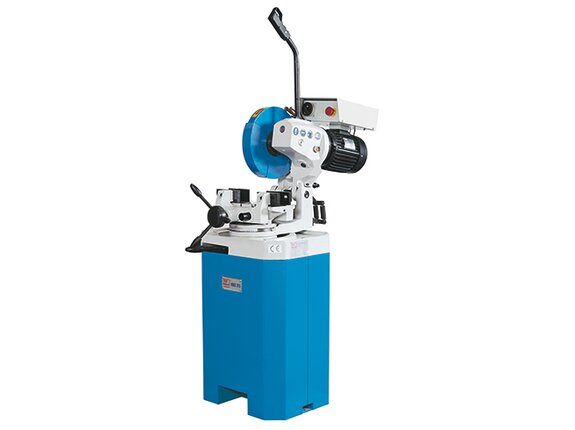 KKS 350 T - Robust manual cold circular saw for workshop use with precise mitre adjustment and space-saving base frame