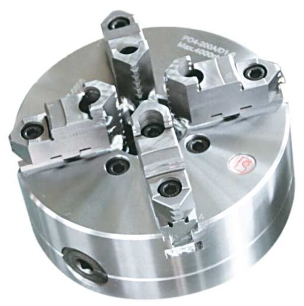 4-Jaw Lathe Chuck 250mm D1-8 (steel) - Centrically clamping lathe chuck
