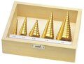Stepped Drill Kit, 5 pieces - Tools for drill presses