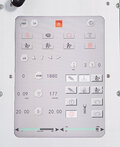 The high-resolution touchscreen features a scratch-resistant surface.
Matching rpm and feed speeds for each drill can be recalled from a database and automatically applied.