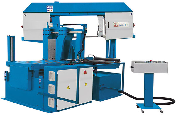 ABS S NC - Двухколонная конструкция, ЧУ Omron с высокоточной сервоприводной подачей материала и гидравлическим устройством
зажима пакетов заготовок для серийной обработки