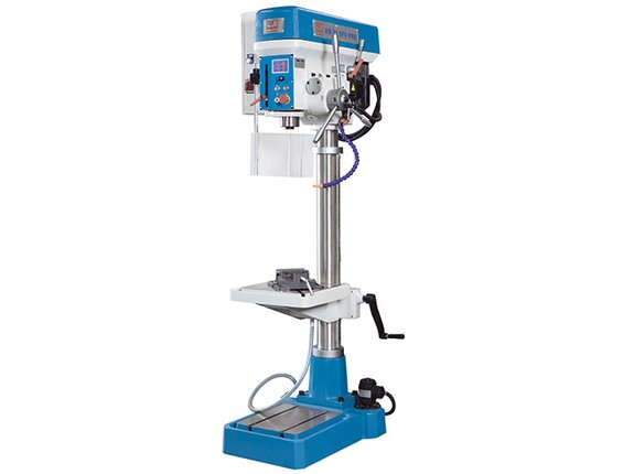 KB 32 SFV PRO - Top model of the KB drilling machines with infinitely variable speed adjustment, automatic feed and touchscreen control panel