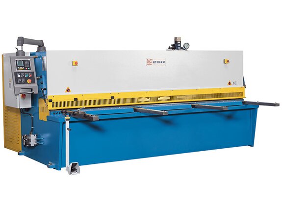 KHT 4010 M NC - Rigid swing beam construction with plate hold-up feature and NC control for the back gauge