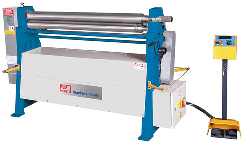 KRM AT - Motor-driven rollers in asymmetrical arrangement with manual back roller adjustment for machining fine and thin plates