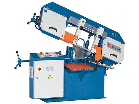HB 280 B - Entry-level model of the large workshop bandsaw with completely manual functions, swivelling vise and inverter-controlled band speed