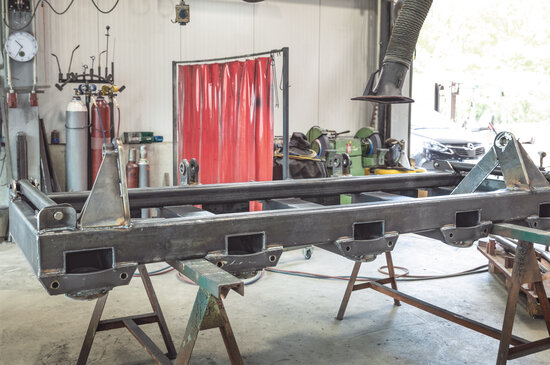 One finished part welded from a variety of cut parts that were produced with a KNUTH Plasma-Jet 