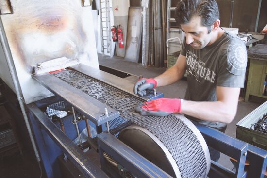 Reworking edges is now a thing of the past, and many customers now let Rauh handle their laser and hardening jobs.